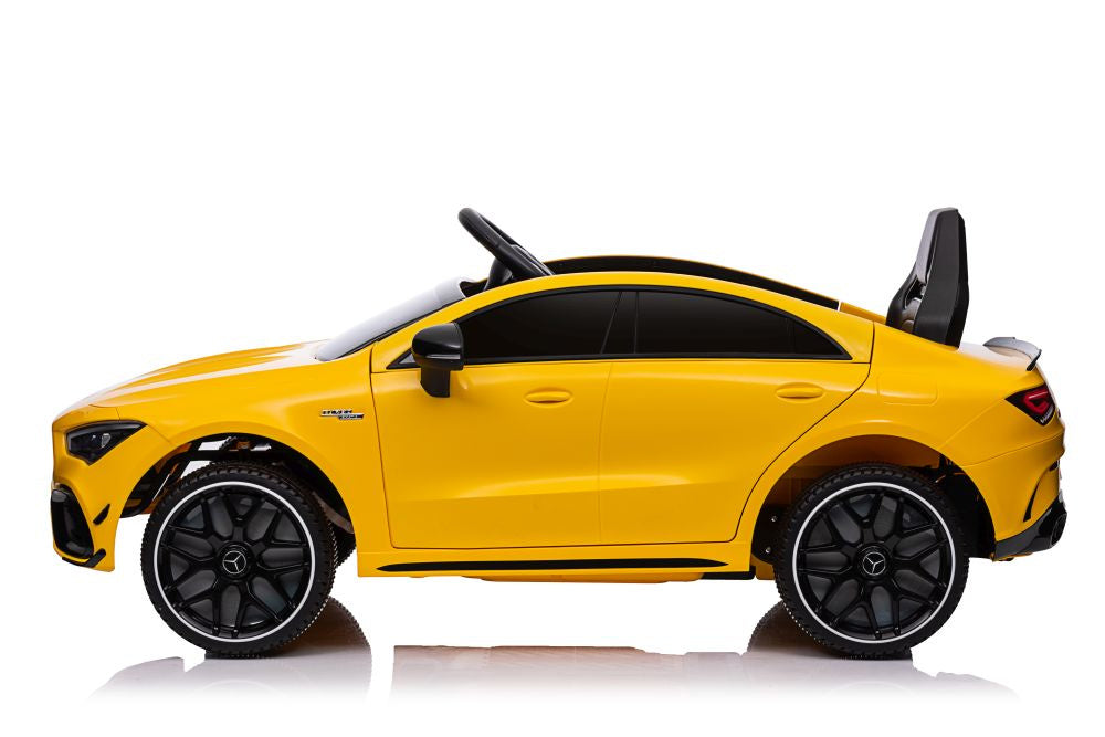 Dětské elektrické auto Mercedes CLA 45s AMG 4x4 žluté