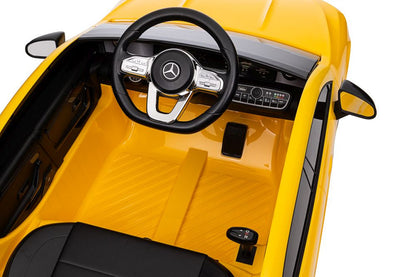 Dětské elektrické auto Mercedes CLA 45s AMG 4x4 žluté