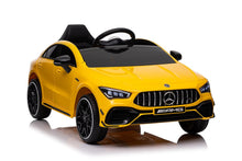 Dětské elektrické auto Mercedes CLA 45s AMG 4x4 žluté