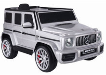 Dětské elektrické auto Mercedes G63 s ovladačem – Stříbrné