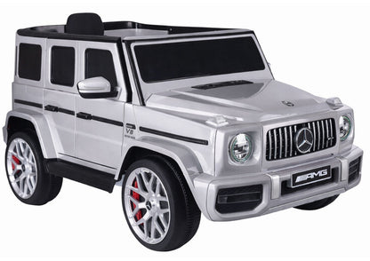 Dětské elektrické auto Mercedes G63 s ovladačem – Stříbrné