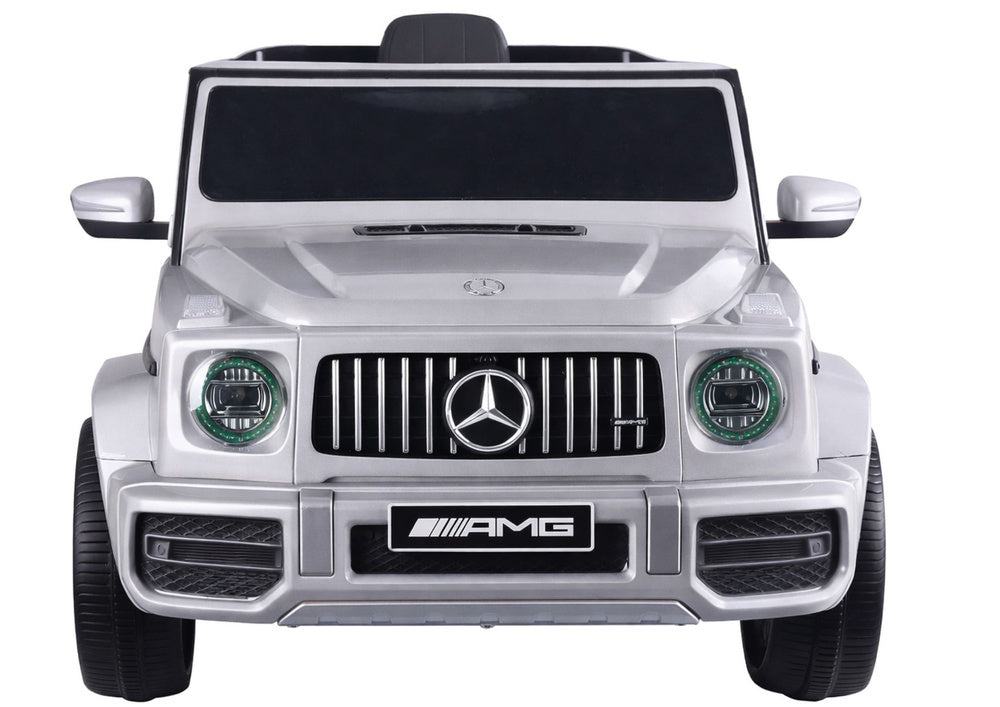 Dětské elektrické auto Mercedes G63 s ovladačem – Stříbrné