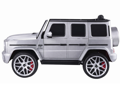 Dětské elektrické auto Mercedes G63 s ovladačem – Stříbrné