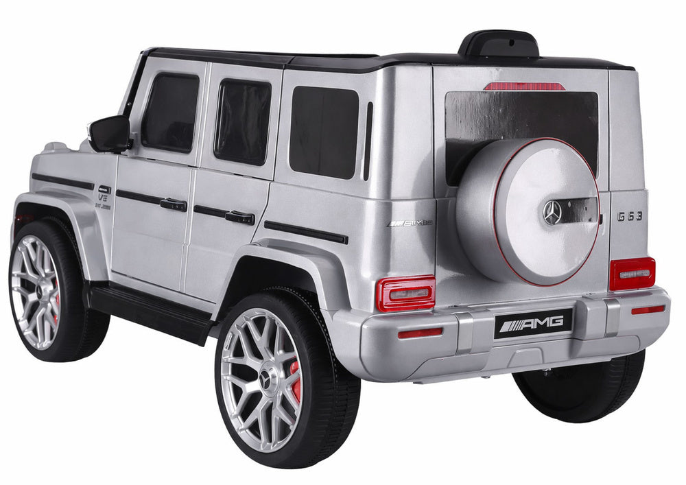 Dětské elektrické auto Mercedes G63 s ovladačem – Stříbrné