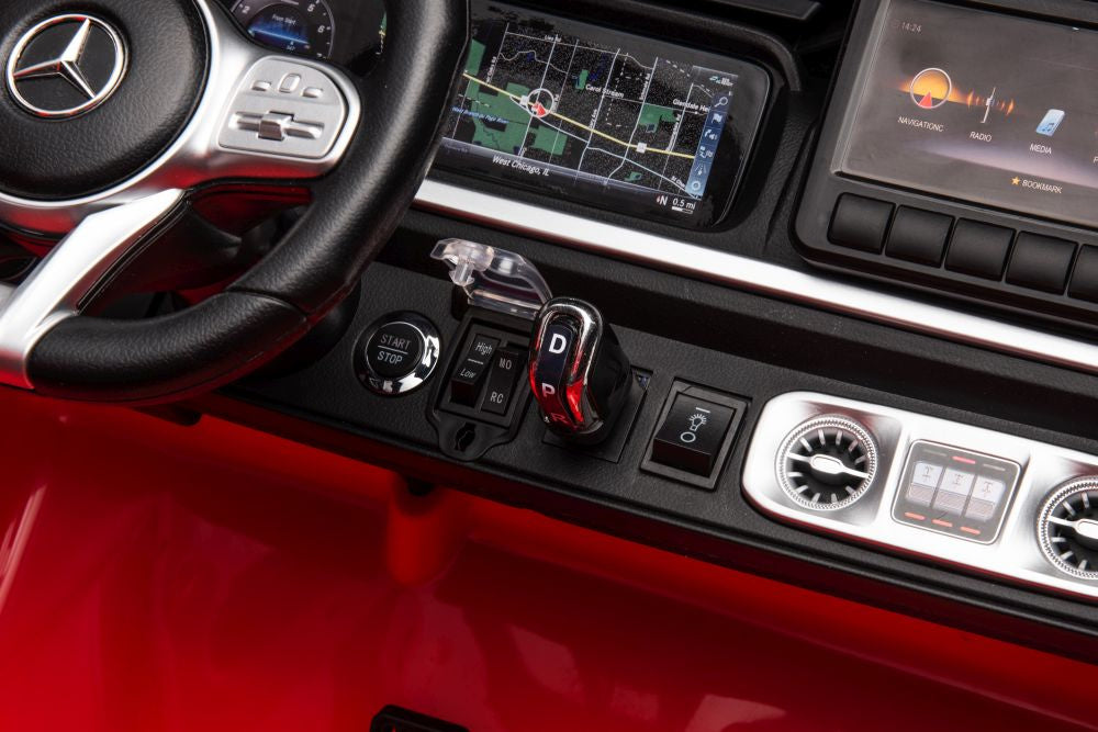 Dětské elektrické auto Mercedes G63 XXL červené 4x4