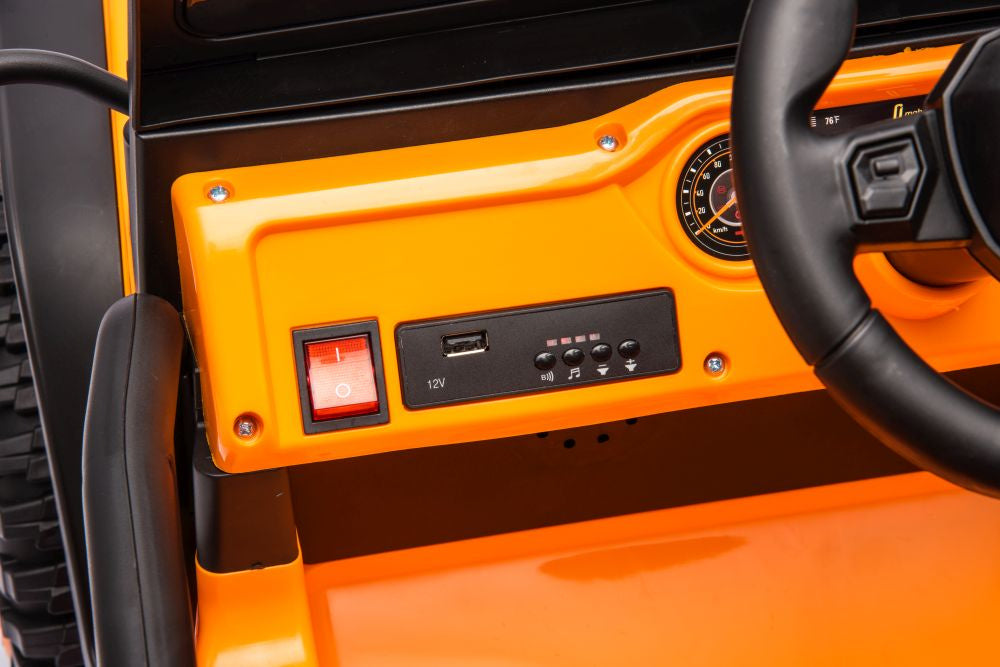 Dětské elektrické auto na akumulátor 24V oranžové