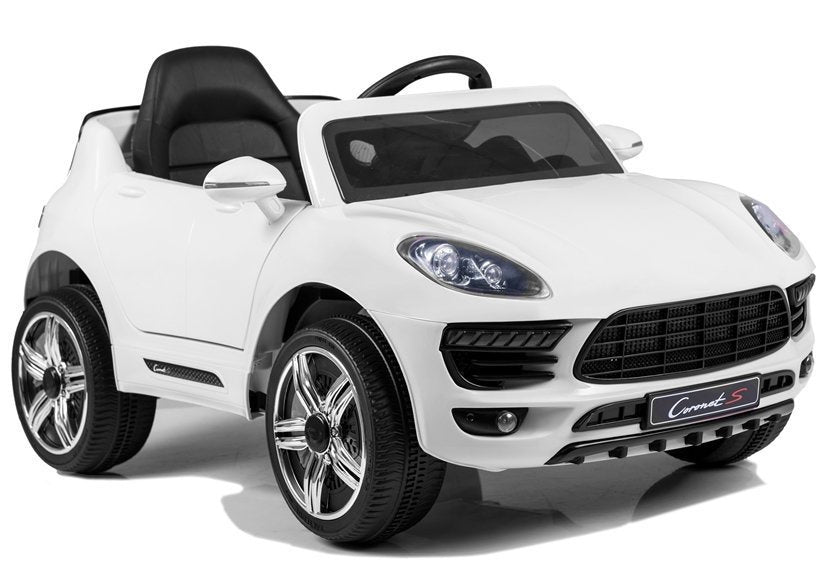 Dětské elektrické auto na akumulator – s dálkovým ovládáním | bílé