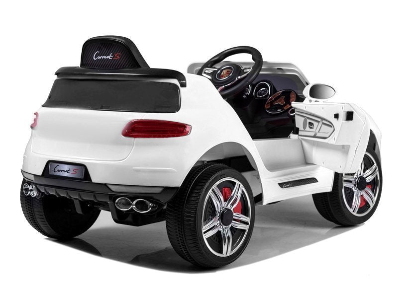 Dětské elektrické auto na akumulator – s dálkovým ovládáním | bílé
