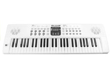 Dětské elektrické pianino s mikrofonem 54 kláves bílé