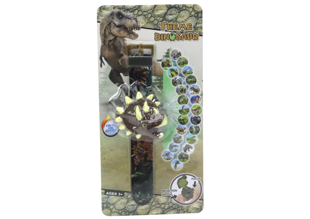 Dětské hodinky s projektorem 3D – dinosauři Triceratops