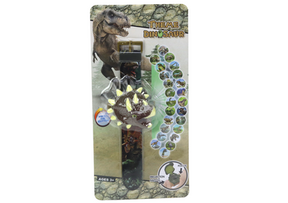Dětské hodinky s projektorem 3D – dinosauři Triceratops