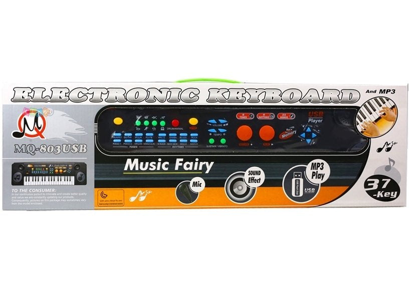 Dětské klávesy s mikrofonem 37 kláves USB MP3 funkce