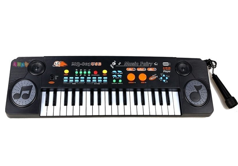 Dětské klávesy s mikrofonem 37 kláves USB MP3 funkce