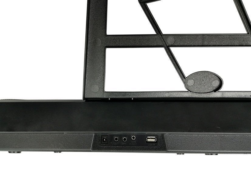 Dětské klávesy s mikrofonem 61 kláves USB LED displej černé