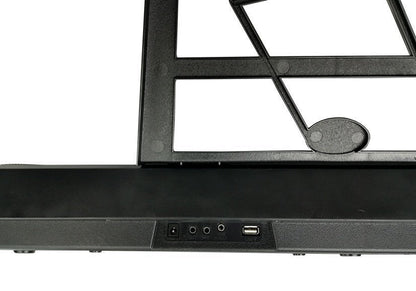 Dětské klávesy s mikrofonem 61 kláves USB LED displej černé