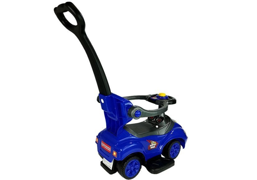 Dětské odrážedlo s tyčkou 3v1 Mega Car modré