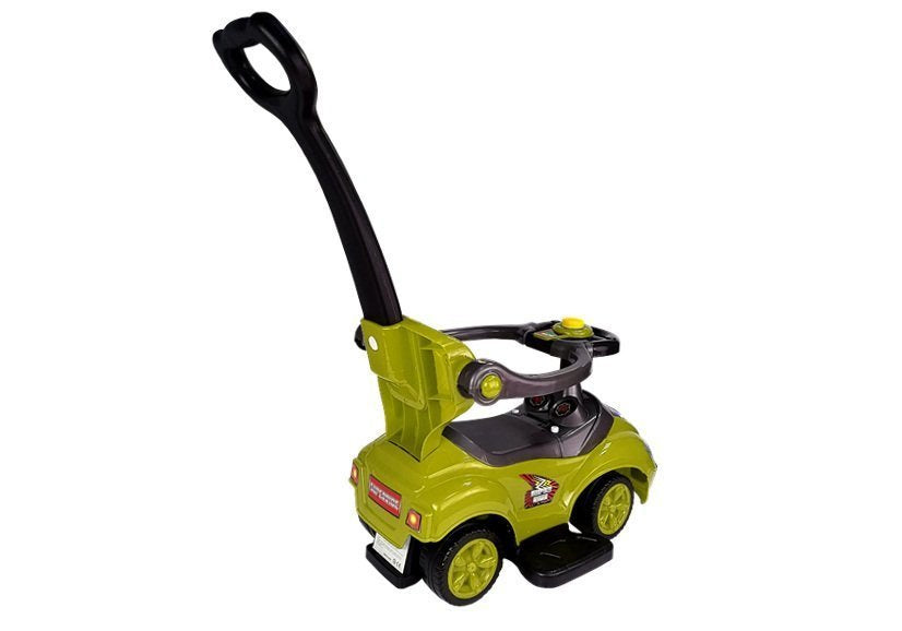 Dětské odrážedlo s tyčkou 3v1 Mega Car žluté