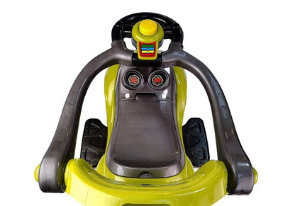 Dětské odrážedlo s tyčkou 3v1 Mega Car žluté