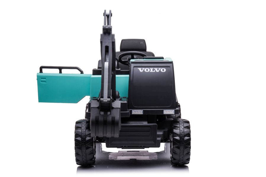 Dětský bagr na akumulátor s elektrickým ramenem Volvo modrý