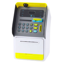Dětský bankomat pokladnička – s PIN kódem a kartou | žlutý