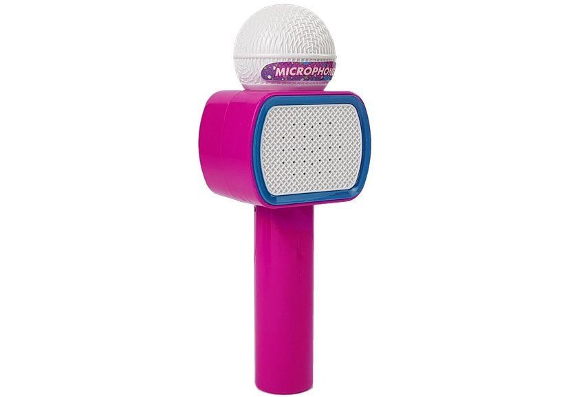 Dětský bezdrátový mikrofon karaoke s Bluetooth reproduktorem růžový