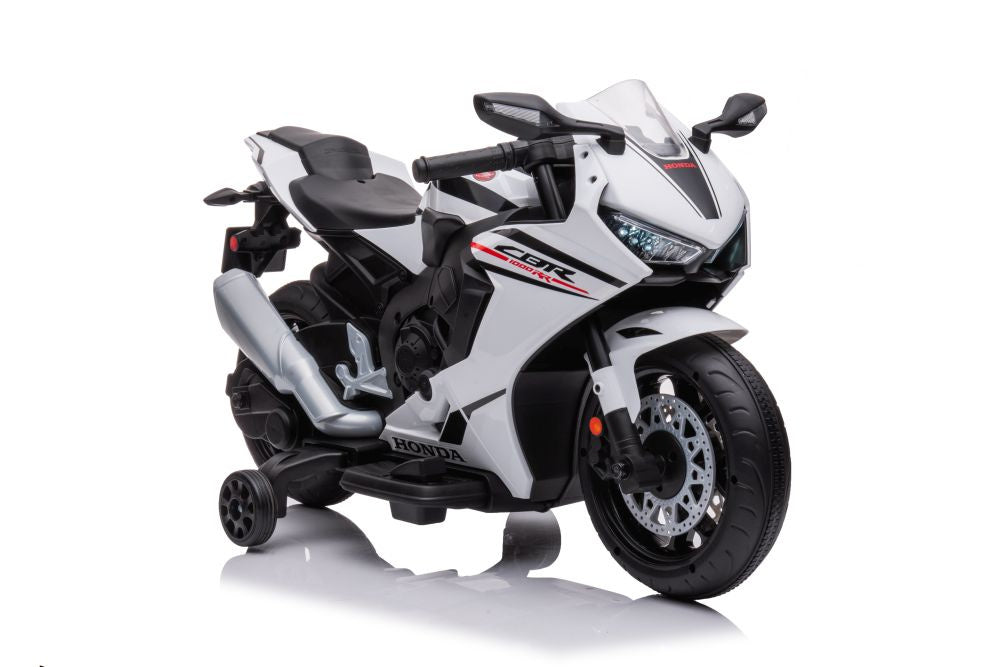 Dětský elektrický motocykl na akumulátor Honda CBR 1000RR bílý