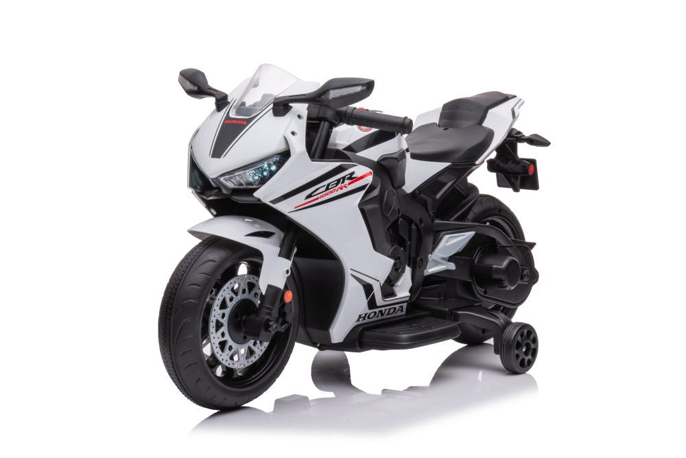 Dětský elektrický motocykl na akumulátor Honda CBR 1000RR bílý