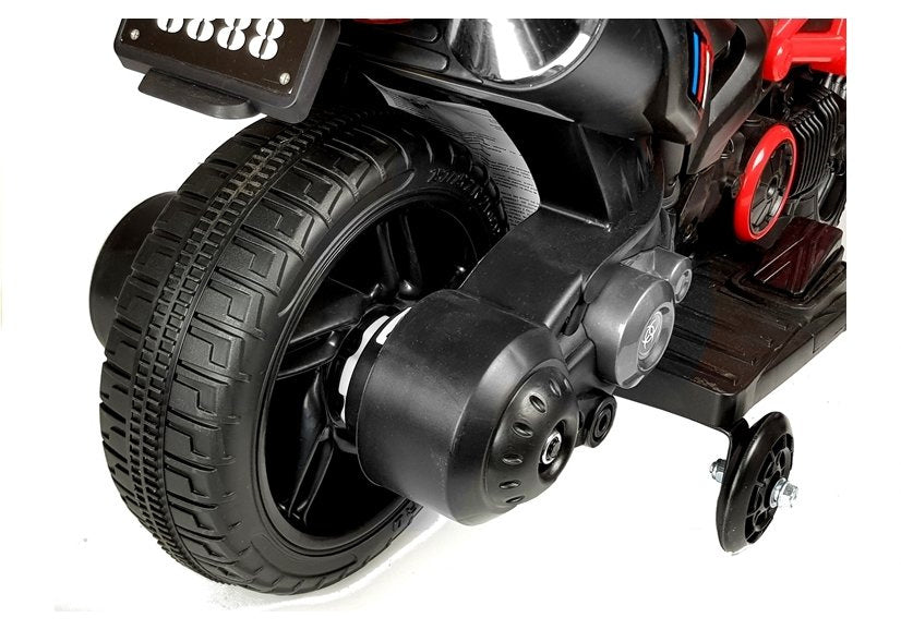 Dětský elektrický motocykl s akumulátorem 6V 35W bílý