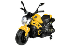Dětský elektrický motocykl s akumulátorem 6V 35W – GTM1188 žlutý