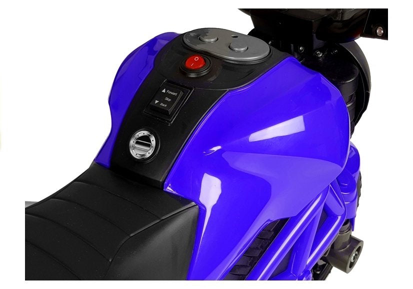 Dětský elektrický motocykl s akumulátorem 6V 35W modrý