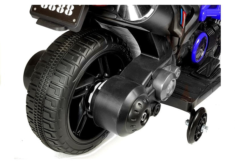 Dětský elektrický motocykl s akumulátorem 6V 35W modrý