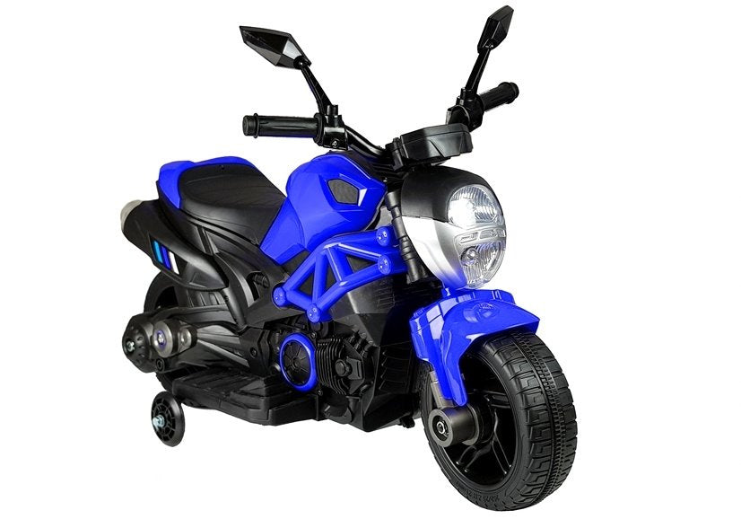 Dětský elektrický motocykl s akumulátorem 6V 35W modrý