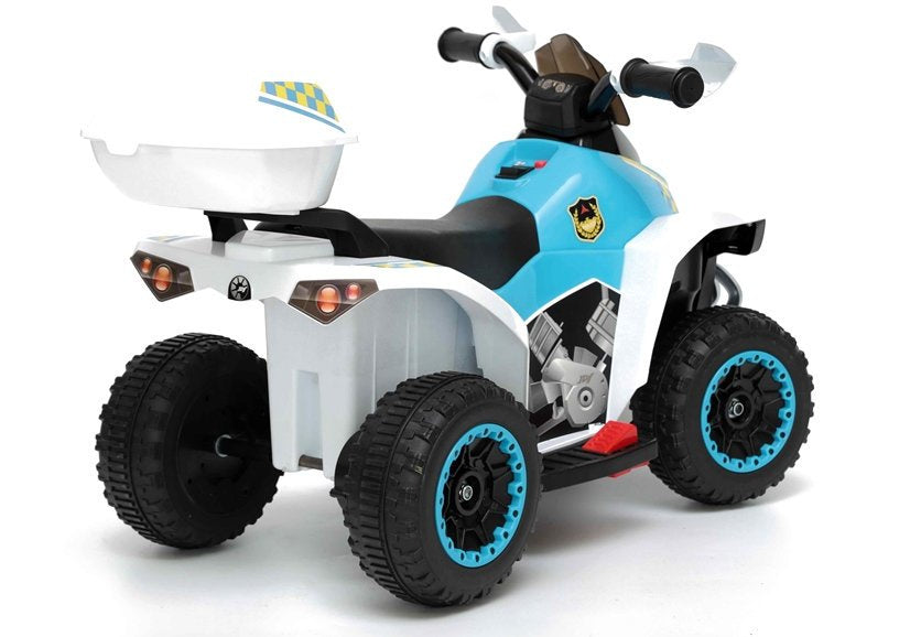 Dětský elektrický quad policejní s akumulátorem bílý