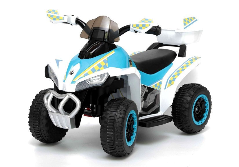 Dětský elektrický quad policejní s akumulátorem bílý
