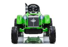 Dětský elektrický traktor 12V – s přívěsem a hudbou | zelený