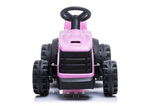 Dětský elektrický traktor s přívěsem na akumulátor růžový