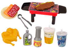 Dětský gril se zeleninou a figurkami BBQ party 37 dílů