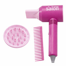 Dětský kadeřnický salon s fénem, zrcátkem a hřebeny