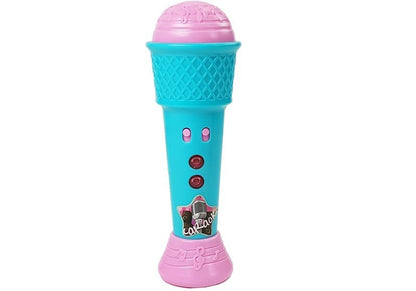 Dětský karaoke mikrofon se světly a zvuky modrý