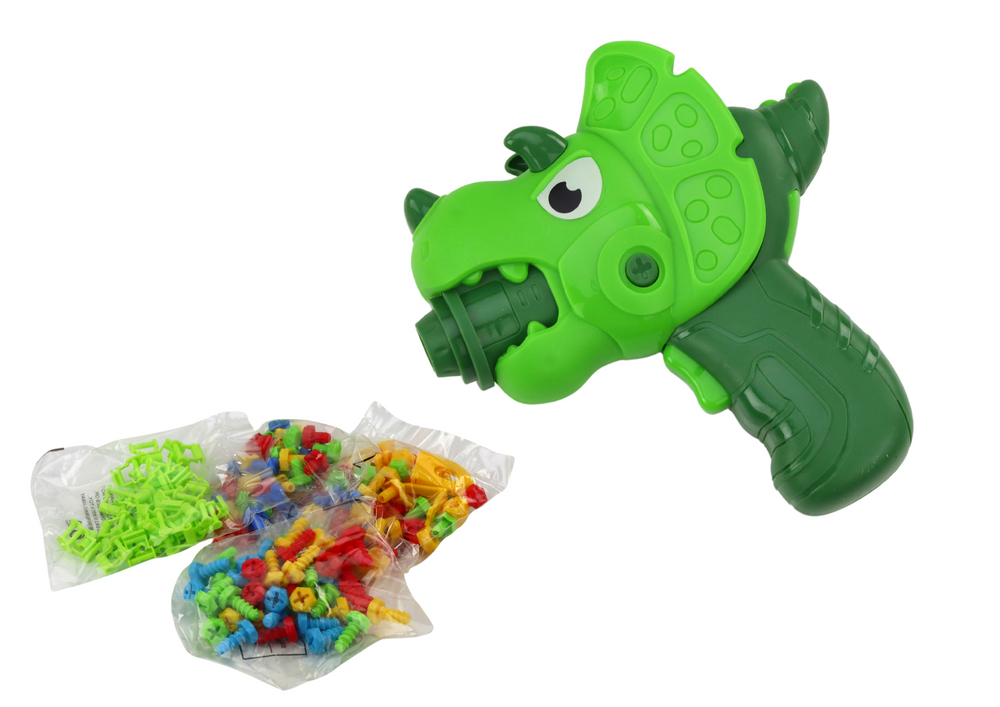 Dětský konstrukční stolek s vrtačkou – dinosaurus 249 dílů
