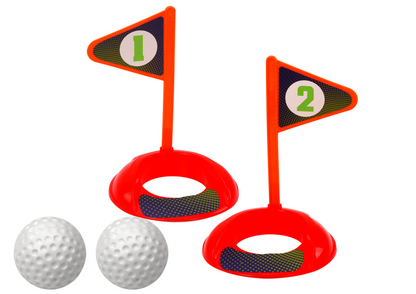 Dětský mini golf set s vozíkem – 3 hole 5 míčků