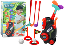 Dětský mini golf set s vozíkem – 3 hole 5 míčků