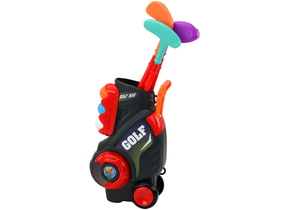 Dětský mini golf set s vozíkem – 3 hole 5 míčků