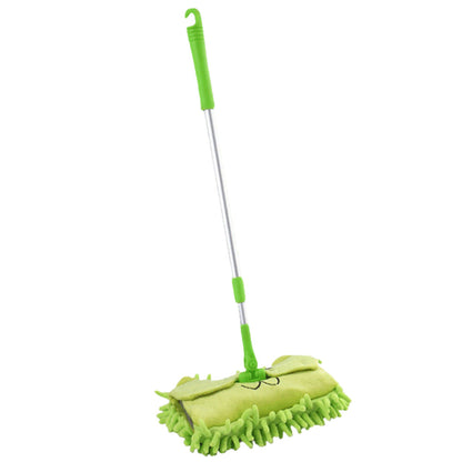 Dětský mop s teleskopickou rukojetí – zelené zvířátko