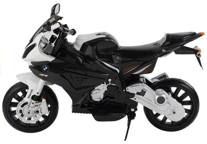 Dětský motocykl na akumulator BMW S1000RR s LED světly stříbrný