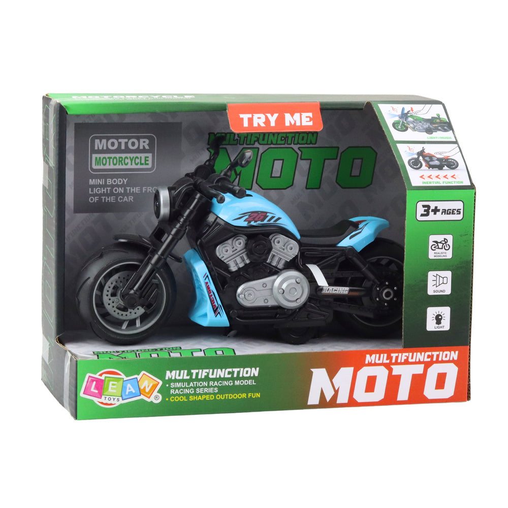 Dětský motocykl na baterie – se světly a zvuky | modrý