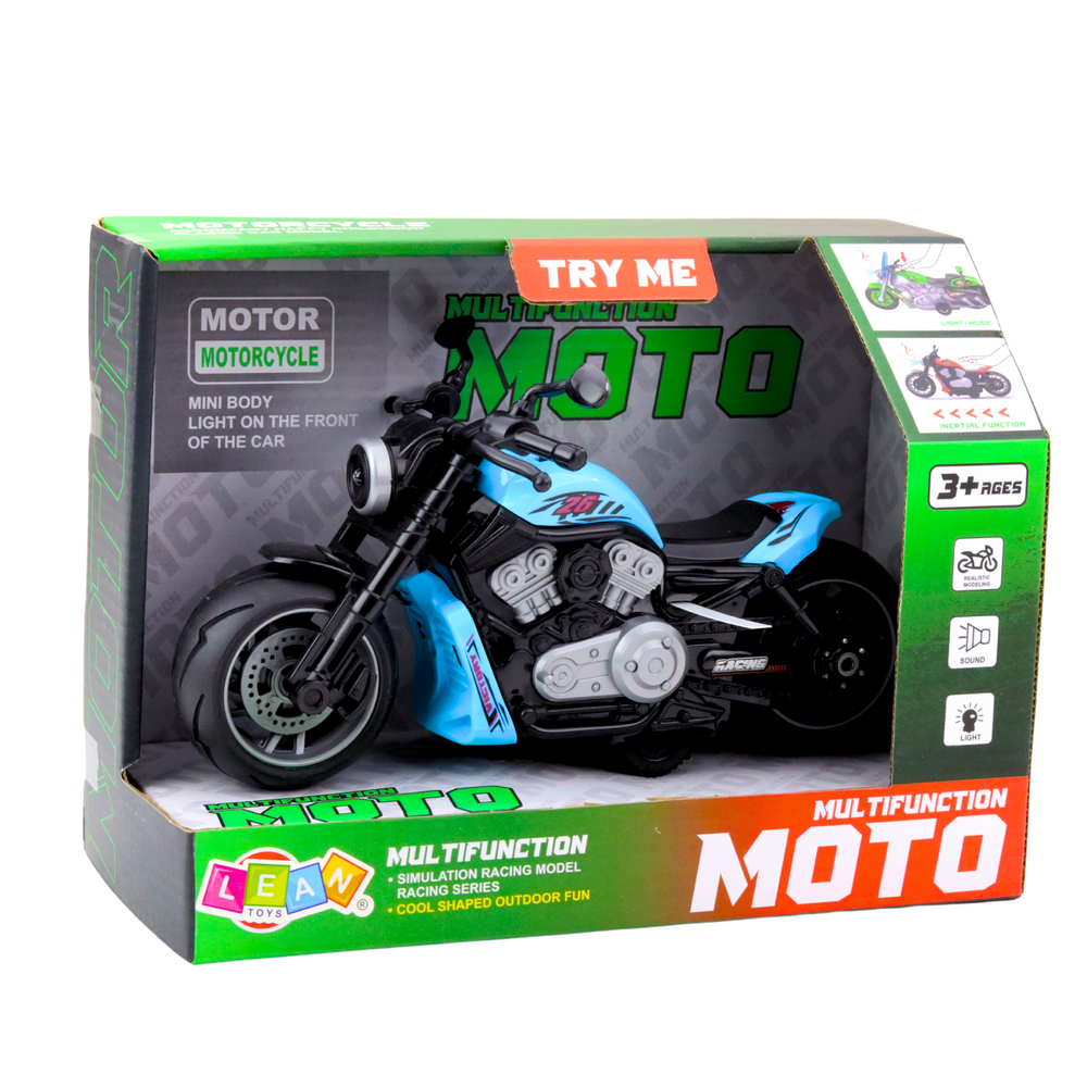 Dětský motocykl na baterie – se světly a zvuky | modrý