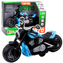 Dětský motocykl na baterie – se světly a zvuky | modrý