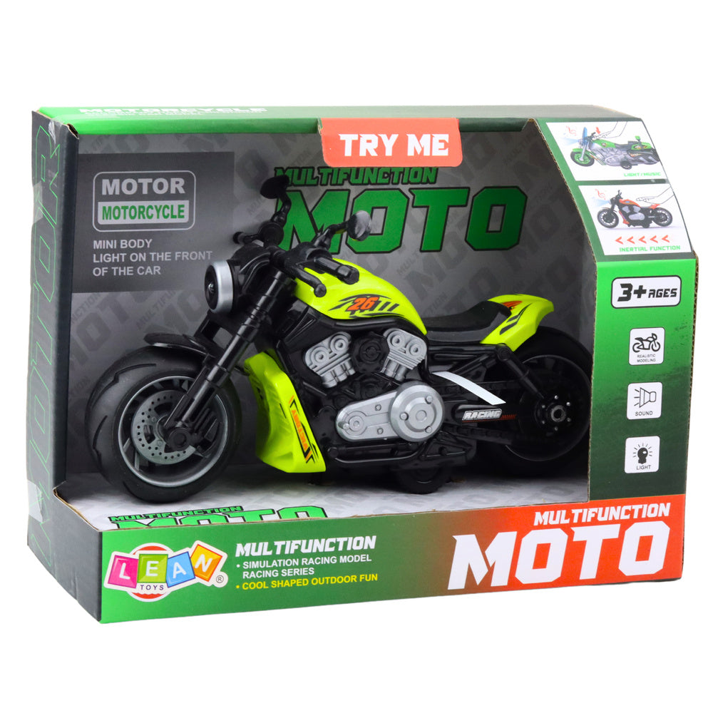 Dětský motocykl na baterie – se světly a zvuky | zelený