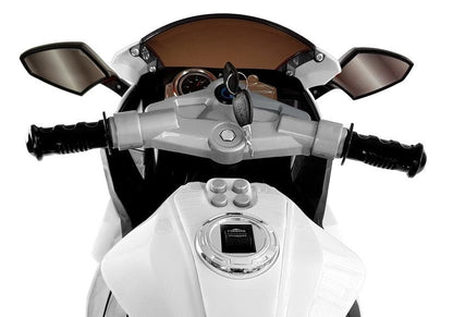 Dětský motor na akumulator TR1603 s realistickými prvky bílý